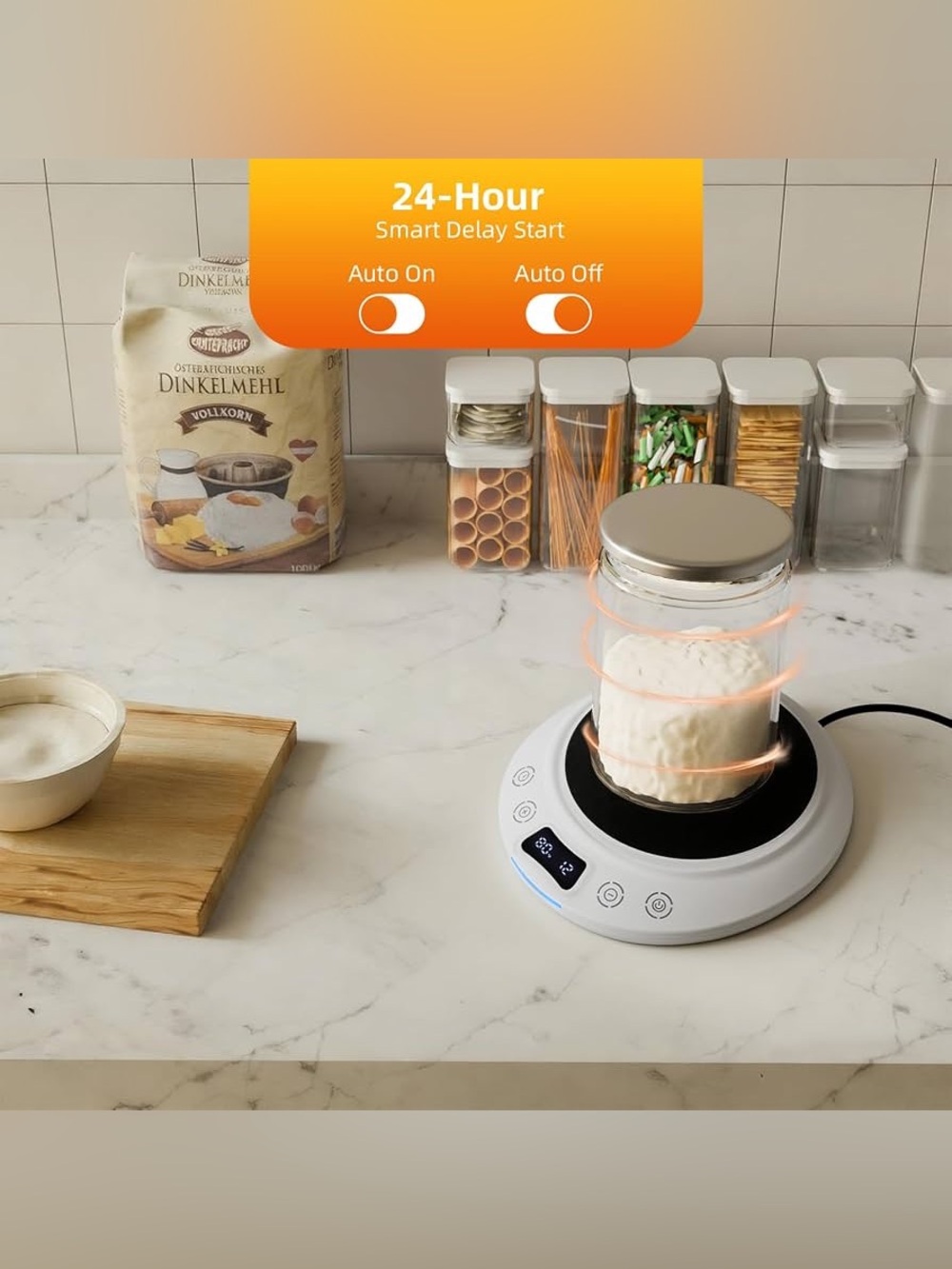 Electric Sourdough Starter & Warmer (Plug-In) - White - Picture 13 of 16